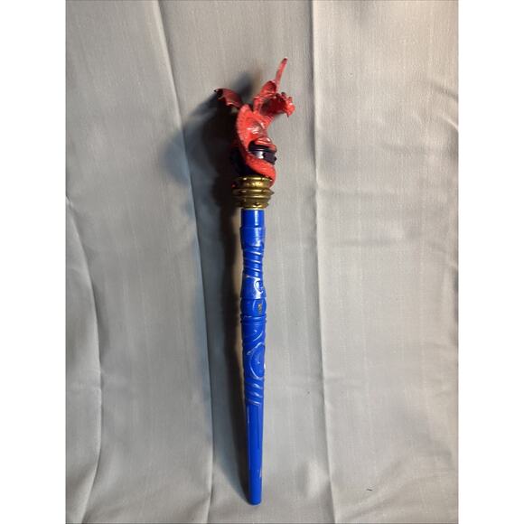MAGIQUEST Wand Great Wolf Lodge MAGIC QUEST Wizard Red Dragon Topper Charlock - Picture 9 of 10